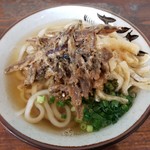 讃岐うどん河野 - いりこ天うどん。