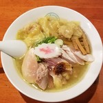 麺屋 六感堂 - 中華そば 金（潮）＋シャポーン鶏ささみタタキ増し