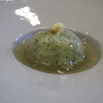 柚木元 - 鶏そぼろ入りよもぎまんじゅう