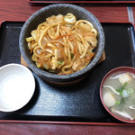 お食事処 ももや - 料理写真:奥さんオーダーの「上ホル焼うどん」(๑˃̵ᴗ˂̵)