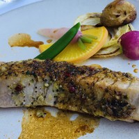 レストラン ラ・マーレ - 三崎鮪のハラミステーキ　3種のペッパーソース