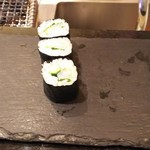 鮨 こうづま - 細巻き  イカ  キュウリ  大葉