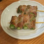 Yakitori Bamba N - アスパラ豚バラ巻き １本200円