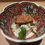 日本料理 晴山 - 自家製バチコと浅利寿司