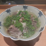 日本料理 晴山 - ツキノワグマ、花山椒