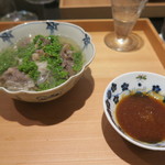 日本料理 晴山 - ツキノワグマ、花山椒　チリ酢