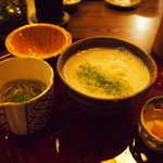 はづ合掌 - 自然薯のとろろと干し海老素麺