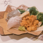 うを徳 - 大阪湾の鰯 淡路真子鰈 釧路馬糞 長岡京筍のお造り