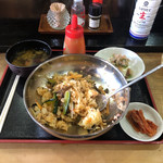 キムチ家 - ビビンバ  800円  混ぜたあと