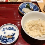 銀座 しのはら - ◆新生姜のご飯と香の物。