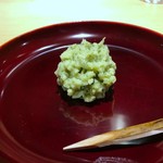 銀座 しのはら - よもぎキントン、つくね芋と粒餡