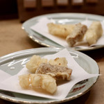 花いち - あおりいかと干いも 天ぷら