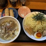 中華そば 華丸 - あさり潮つけめん大盛り　いなり