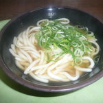 三角茶屋豊吉うどん - シンプルにいただきました。かけうどん１９０円です。