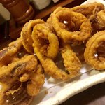 味噌煮込みうどん よし喜 - 定食のおかず（イカの唐揚げ）