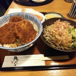 福そば - ミニソースカツ丼とおろしそばセット+ご飯大盛り200円