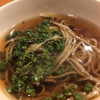 浅草じゅうろく - 花山椒のお蕎麦　ご常連様が注文なさった分をお裾分けいただきました　ありがとうございました。