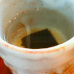 桔梗屋　菓々茶寮 - 桔梗信玄あんみつに添えられていた昆布茶