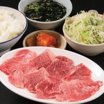 焼肉屋 Seiちゃん - 黒毛和牛薄切りロースランチ800円