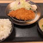 松乃家 天王町店 - 徳朝ロースかつ定食