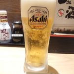格安ビールと鉄鍋餃子 3・6・5酒場 - 生ビール 190円＋税