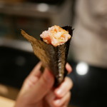 築地 男前鮓 - ☆玉葱トロ手巻き☆