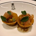 SALONE 2007 - 2019.4.  ピゼッリのカペレッティ 赤海老のタルターラ