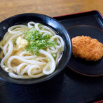 うどんの田 - かけうどんと肉じゃがコロッケ