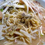 喜八 - ねぎみそチャーシューメン（黒コショウをふって）