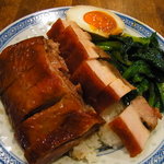 金陵 - 皮付焼豚・鴨丼