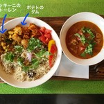 スプーンソング - チキンプラオプレート＆タミルチキンカレー 1,400円