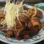 大衆料理　川治 - やりいかの煮付　アップ(19-04)