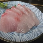 大衆料理　川治 - ひらまさの刺身(19-04)