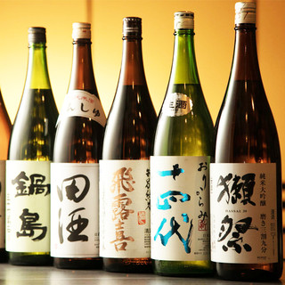 We offer local sake from all over the country to match your dishes!