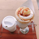 ベイフロー カフェ - ｱｯﾌﾟﾙﾁ-ｽﾞ&ﾋﾞﾀ- 680円＋ｾｯﾄﾄﾞﾘﾝｸ（珈琲）200円