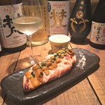 Torino Homare - 2019GW限定 皇室御用達酒「梵」の酒粕に漬けた地鶏と酒粕に１週間漬けたうにをたっぷりとのせた「うに焼き」