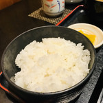 季節料理池宮 - ご飯…いつものように一口食べて残そうと思ったけど美味しかったからもう一口！！