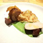 Ristorante fanfare - 肉料理：ホロホロ鳥と根セロリ（2019.3）