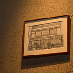 Shinjuku Unatetsu Ebisuten - 右側壁の絵