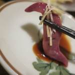 酒菜坊 橋蔵 - くじら刺＆大山地鶏レバ刺喰らう