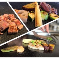 ステーキハウス アクア - 目の前で調理されると格別♪