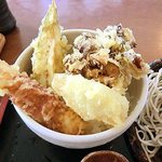 あまね - 別注のご飯で、天丼完成！