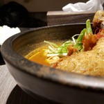 Supaishi Supotto - スープ大盛り(0円)、辛さ4番です。