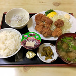 雪国酒蔵 - から揚げ＋しらすおろし