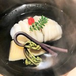 新ばし 星野 - アイナメと筍のお椀