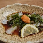 魚食菜　ひらじぃ - ネギ蛸ポン酢　972円