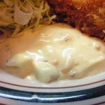 かつれつ四谷たけだ - カキミックス定食 1050円 のタルタルソース