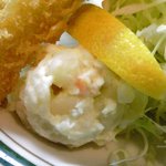 かつれつ四谷たけだ - カキミックス定食 1050円 のポテトサラダ