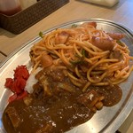 スパゲッティとカレーの店ハッシュ - ナポリ＆カレー400g