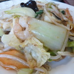 中華料理 秀林 - 海鮮と野菜炒め